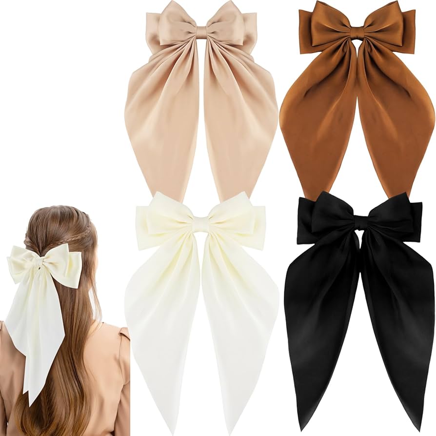 Amazon.com : Zkptops 4Pcs Hair Bow Clips for Women Girls